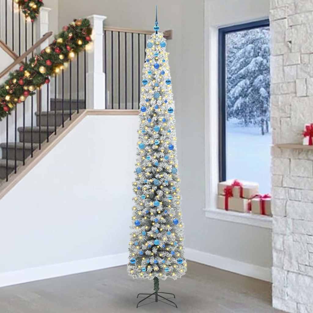 Artificial Christmas Tree with 300 LEDs with Stand Green 270 cm
